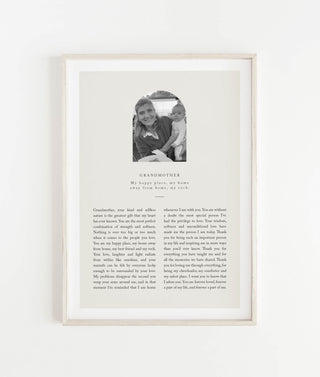 Personalised "Grandmother" Print With Photo