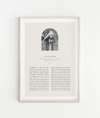 Personalised "Grandfather" Print With Photo A4