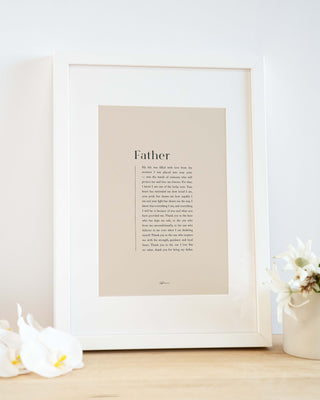 A4 Soft Beige / Matt White / Large A4 (With Matt Border)