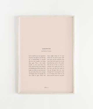 "Growth" Motivational Print