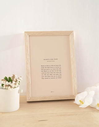 A4 Soft Pink / Raw Oak / Standard A4 (Without Border)