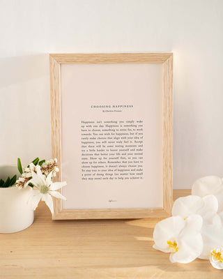"Choosing Happiness" Print