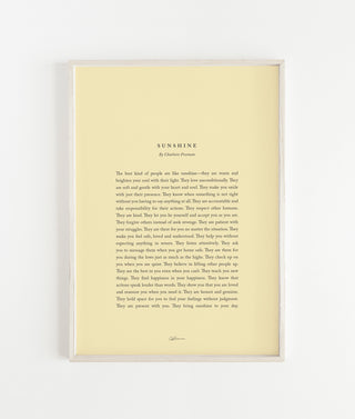 "Sunshine" Print