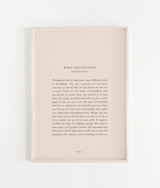 A4 Soft Pink / Unframed