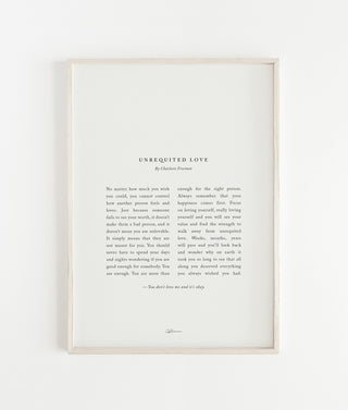 "Unrequited Love" Print