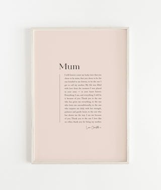 Personalised Digital Download "Mother" Print