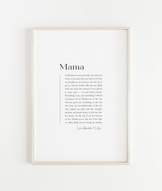 Personalised Digital Download "Mother" Print