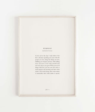 "Purpose" Print