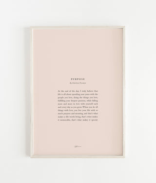 "Purpose" Print