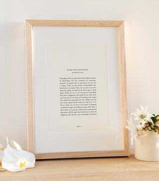 A4 Soft White / Raw Oak / Large A4 (With Matt Border)