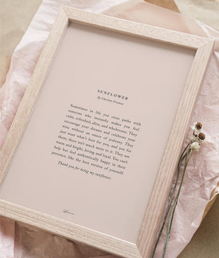 Soft Pink / Raw Oak / Standard A4 (Without Border)