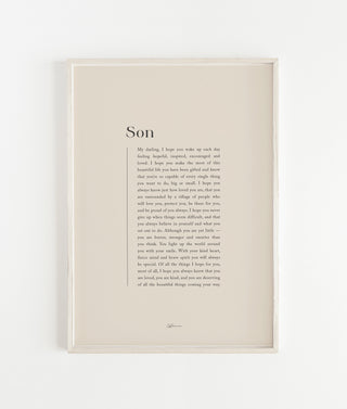 "Son" (child) Print