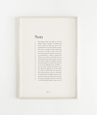 "Son" (child) Print
