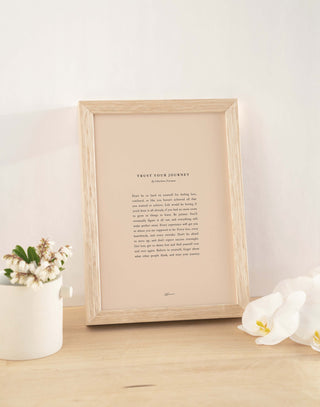 A4 Soft Pink / Raw Oak / Standard A4 (Without Border)