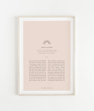 Personalised "Soulmates" Print A4