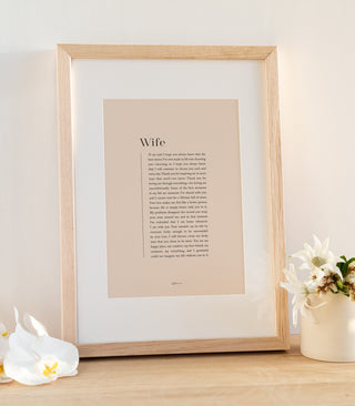 "Wife" Print
