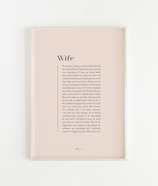"Wife" Print