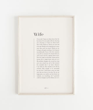 "Wife" Print