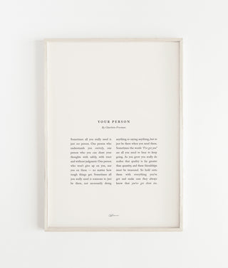"Your Person" Print