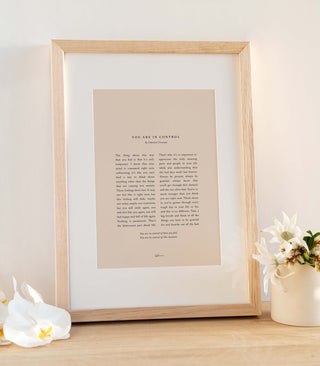 Soft Pink / Raw Oak / Large A4 (With Matt Border)