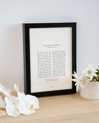 A4 Soft White / Matt Black / Standard A4 (Without Border)