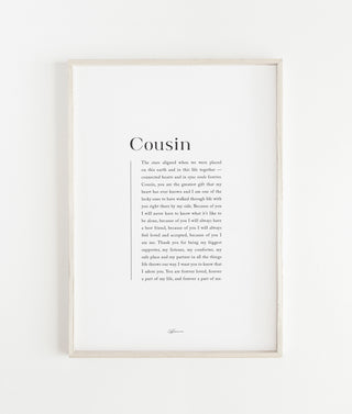 "Cousin" Print