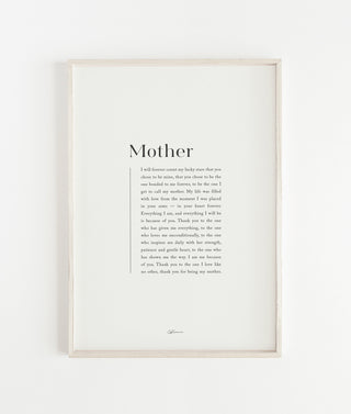 "Mother" Print A3