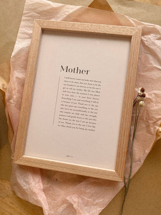 Personalised Digital Download "Mother" Print